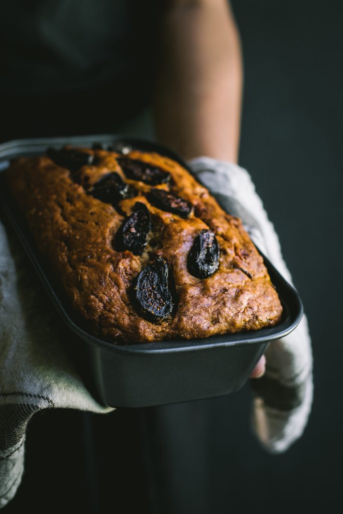 Vegan cake just out of the oven. Freshly baked vegan cakes