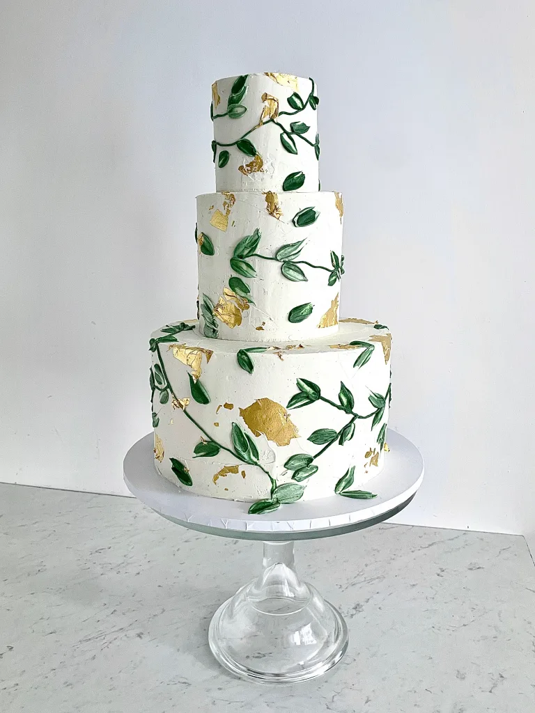 What can you use instead of Flowers  on a Wedding Cake?